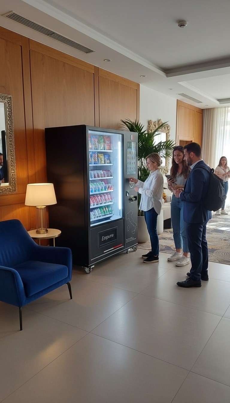 Máquina Molto Bene em hotel