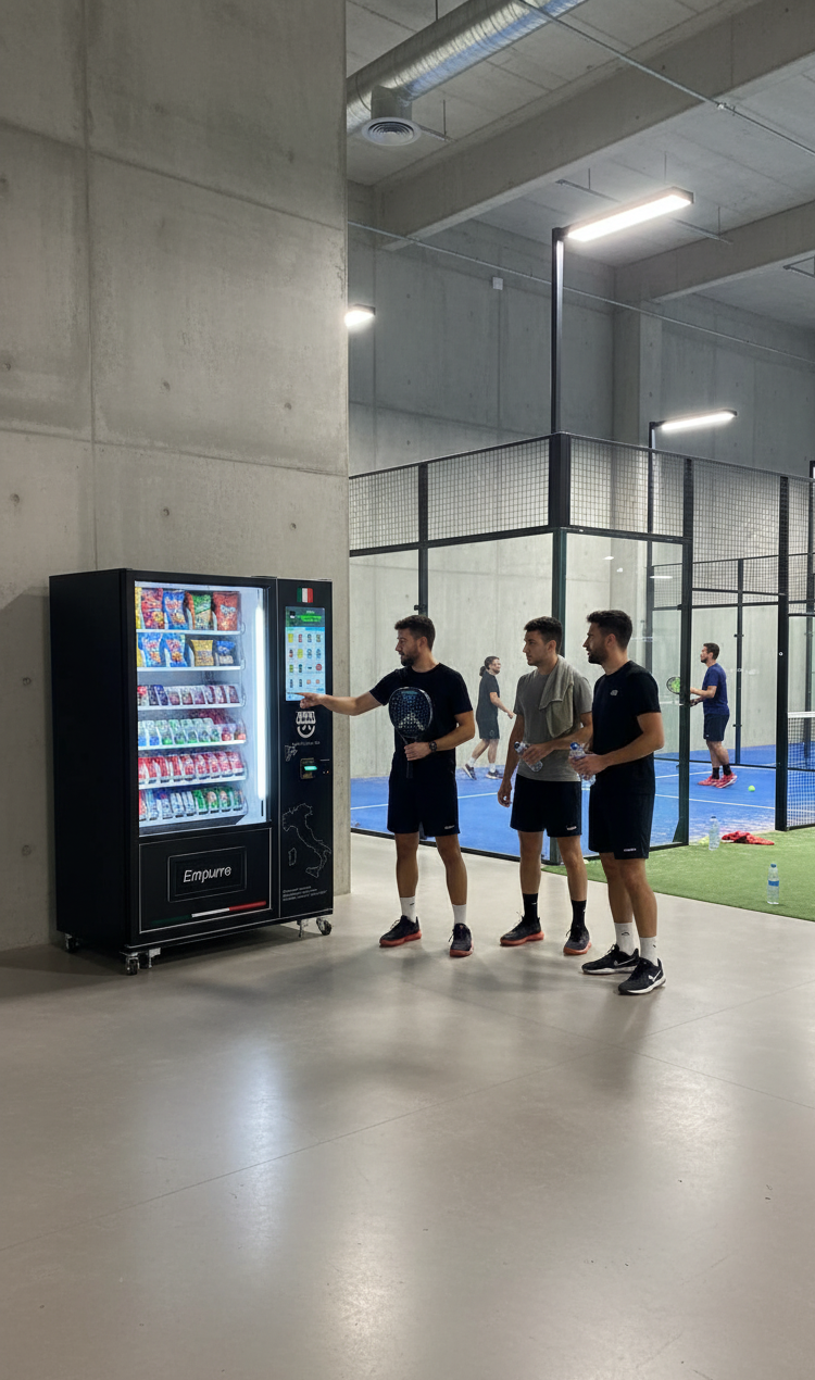 Máquina Molto Bene em centro esportivo